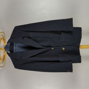 2/40 Vintage wool oversize black blazer